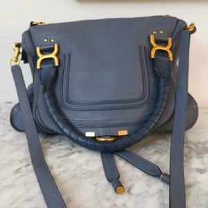 Chloe Bag - Good Condition Marcie Medium Satchel (Navy)
